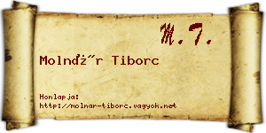 Molnár Tiborc névjegykártya